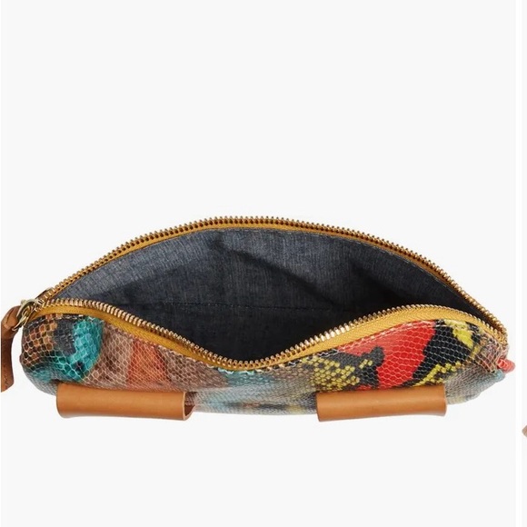 Clare V Snake Embossed Leather Belt Bag - Picture 4 of 12